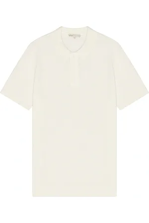 ONIA Cotton Textured Knit Polo in . Size M, S, XL/1X.