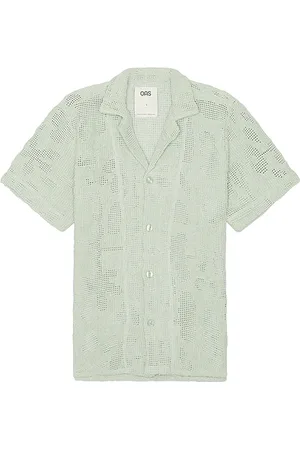 Oas Galbanum Cuba Crochet Shirt in . Size M, S, XL/1X.