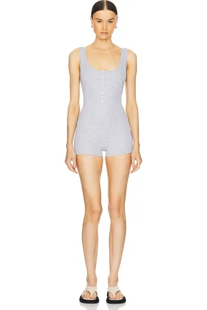 GRLFRND Rib Double Tank Romper in . Size XL.