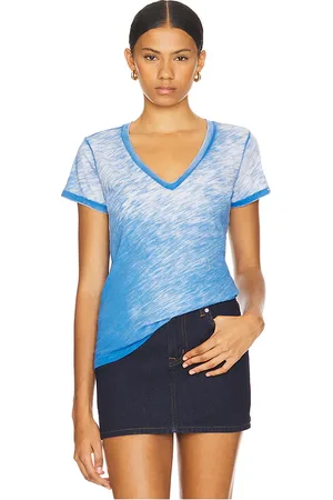 Goldie Estelle Short Sleeve Boy Deep V-Neck Tee in . Size XS.