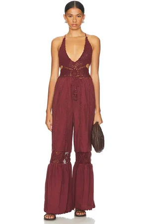 Free People X REVOLVE Freya Crochet One Piece Jumpsuit in . Size M, S, XL.