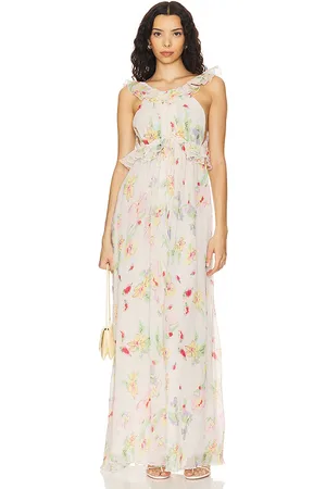 For Love & Lemons Abby Maxi Dress in . Size S.