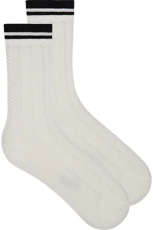 Stems Lattice Knit Crew Socks in .