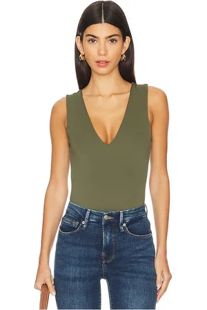 GOOD AMERICAN Scuba Deep V Tank Body in . Size 3X, 4X, 5X, XS.