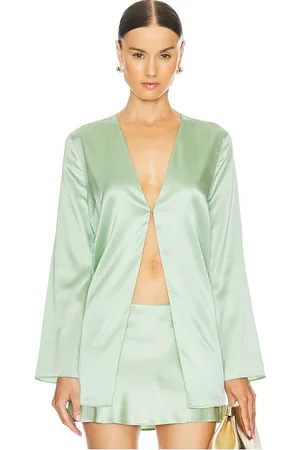 SER.O.YA Odelia Silk Blouse in . Size M, S.