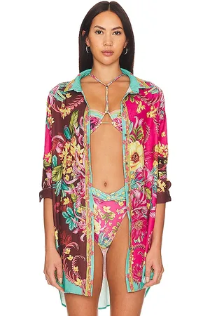 Agua Bendita X Revolve Crystal Shirt in . Size S.