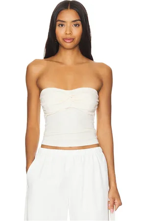 LA Made Rosy Strapless Crop Tank in . Size L, XL, XXL.