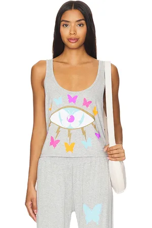 LAUREN MOSHI Rosetta Crop Tank Butterfly Eye in . Size S, XL, XS.