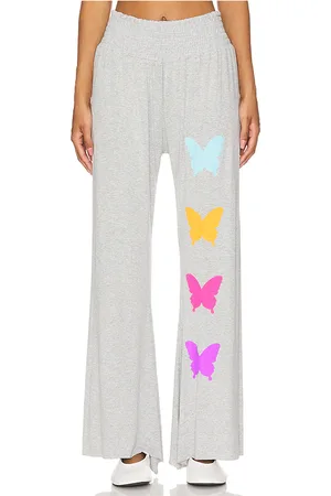 LAUREN MOSHI Shana Wide Leg Pant W/ Smocking Butterfly Eye in . Size XS.