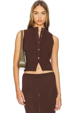 SER.O.YA Alani Knit Vest in . Size M, S, XL, XS.