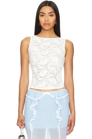 MORE TO COME Iris Lace Top in . Size M, XL, XS, XXS.