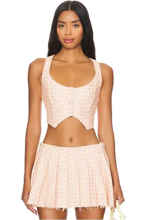 Lovers And Friends Keila Top in Pink,Peach. Size S.