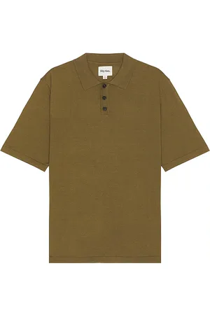 Rhythm Essential Knit Short Sleeve Polo in . Size S.