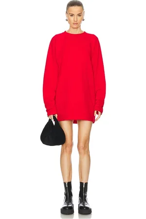 Norma Kamali Oversized Raglan Sleeve Mini Dress in . Size XXS.