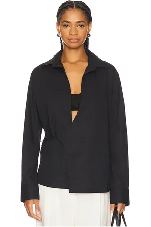 FAITHFULL THE BRAND Alliste Oversized Wrap Shirt in . Size M, S.