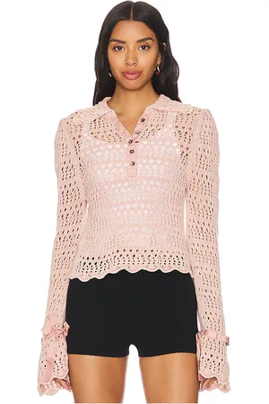 Free People Pointelle Pullover in . Size S, XL, XS.