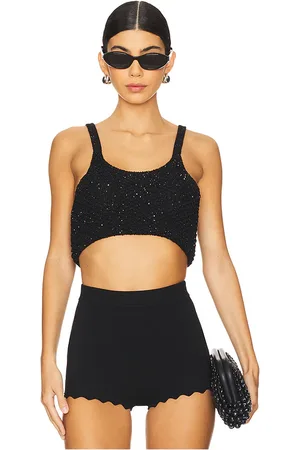Asta Resort Grace Sequined Crop in . Size S.