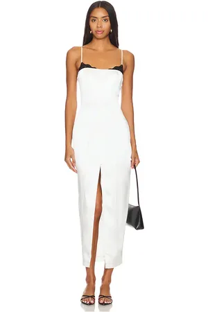 FLEUR DU MAL Silk Maxi Dress W/ Lace Cups in . Size 2, 4, 6.