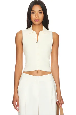 Lovers And Friends Esti Sleeveless Polo Vest Top in . Size XS.