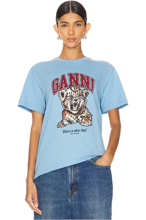 Ganni Basic Tiger T-Shirt in . Size XS.