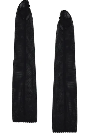 nastyamasha Mesh Gloves With Embroidery Logo in . Size M, S.
