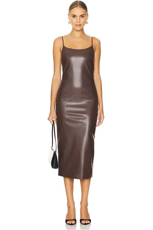 Bardot Helena Faux Leather Dress in . Size 4, 6.