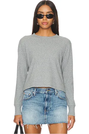 LnA Long Sleeve Cotton Rib Crew Tee in . Size S, XS.