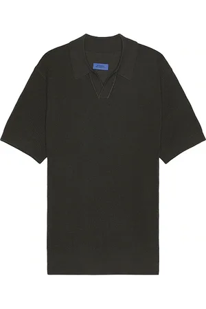Saturdays NYC Alex Merino Wool Open Placket Polo in . Size S, XL/1X.