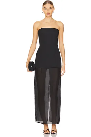 SNDYS Chloe Sheer Dress in . Size M, S, XL, XS, XXL, XXS.