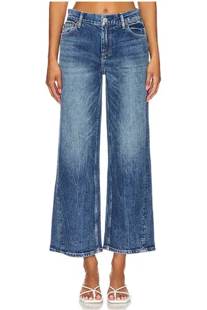 ALICE+OLIVIA Ernie Cropped Low Rise Buckle Back Baggy Jean in . Size 30.