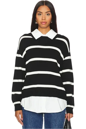Central Park West Tessa Crewneck Twofer in . Size S, XS.