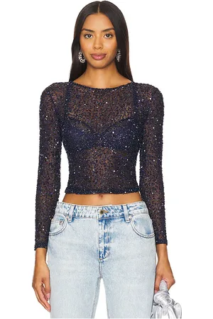Retrofete Torrey Sequin Top in . Size M, S, XL, XS.
