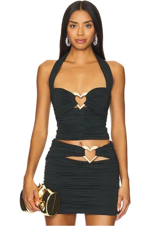 AREA Ruched Halter Top in . Size XS.