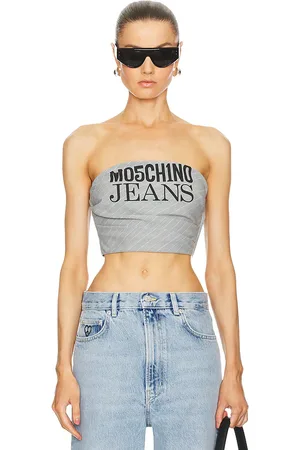 Moschino Strapless Crop Top in . Size 40.