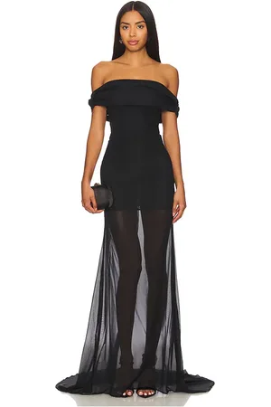 GIUSEPPE DI MORABITO Off The Shoulder Dress With Train in . Size 40.