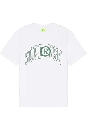 SUPERVSN Collegiate Logo Tee in . Size M, S, XL/1X.