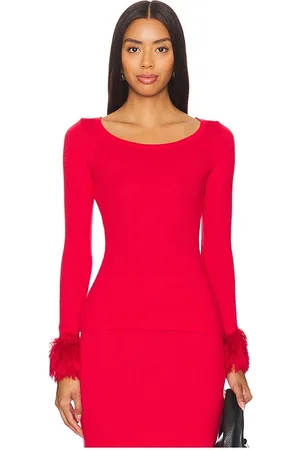 ANDREEVA Top With Handmade Knit Cuffs in . Size L, XS.