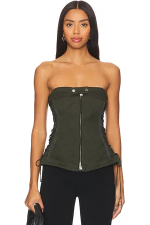 Simkhai Sasha Zip Up Bustier in . Size 8.
