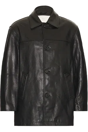 DUNST Leather Half Jacket in . Size M, XL/1X.