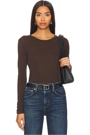 Goldie Estelle Long Sleeve Classic Crew Top in . Size S, XL, XS.