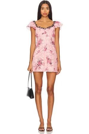 For Love & Lemons Guinevere Mini Dress in . Size L, S.