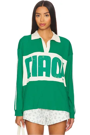 DAYDREAMER Ciao Rugby Long Sleeve Top in . Size M, S, XL, XS.