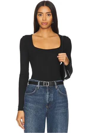 Goldie Estelle Square Neck Long Sleeve Tee in . Size S, XS.
