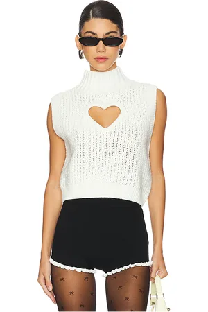 For Love & Lemons Rebecca Heart Sweater Vest in . Size S, XS.