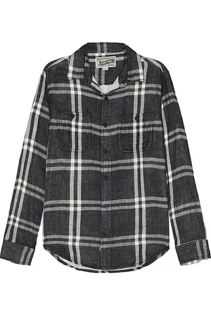 Schott NYC Double Weave Plaid Work Shirt in . Size S, XL/1X.