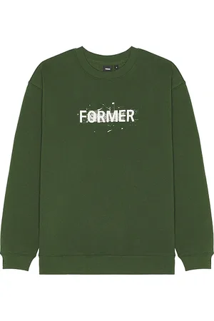 FORMER Legacy Scratch Crewneck Sweatshirt in . Size M, XL/1X.