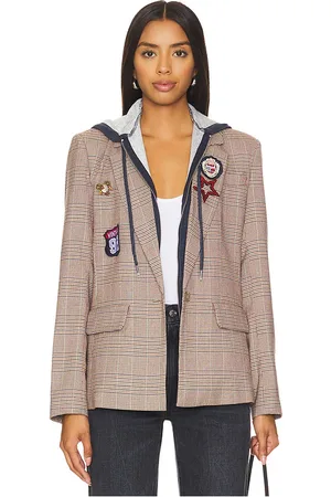 Central Park West Amari Plaid Dickie Blazer in . Size XS.