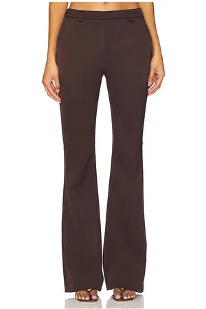 SER.O.YA Elvira Heavy Satin Flare Trouser in . Size 10, 2, 4.