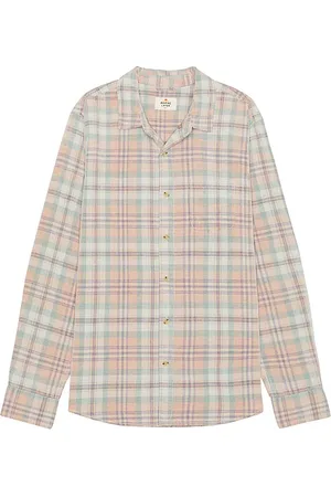 Marine Lightweight Plaid Cord Shirt in . Size M.