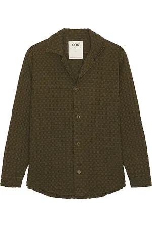 Oas Waffle Cuba Long Sleeve Shirt in . Size S.